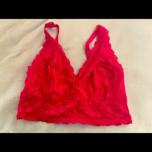 NWOT red bralette size M